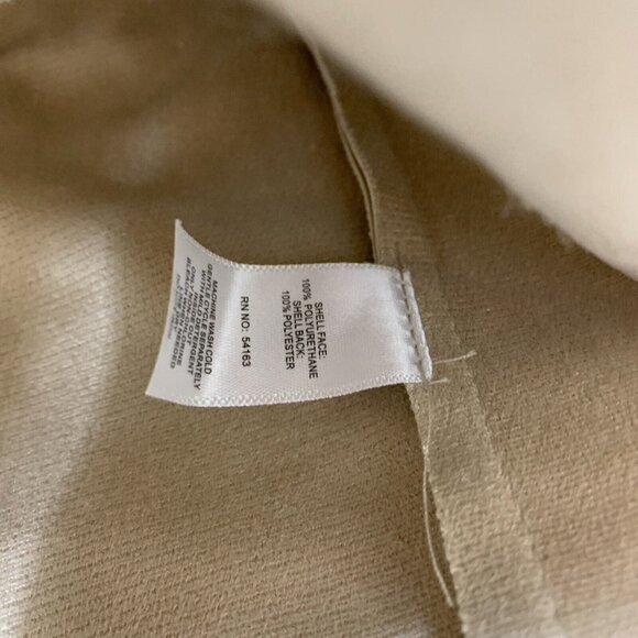 Marc NY Andrew Marc Top Faux Leather Laser Cut Ruffle Trim NWT - Picture 5 of 10